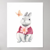Poster Décor de pépinière de lapin géant (Devant)