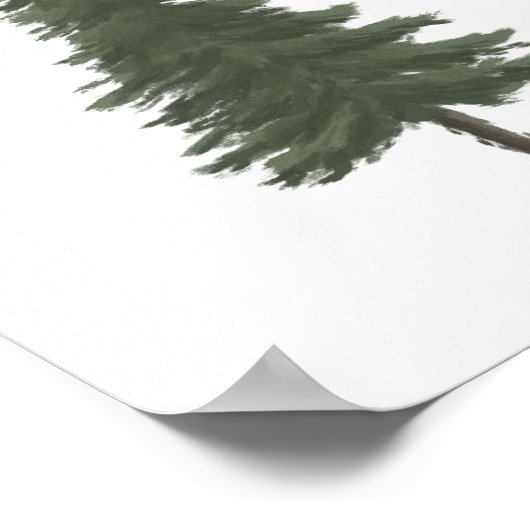 Poster Décor de pépinière en bois (Coin)