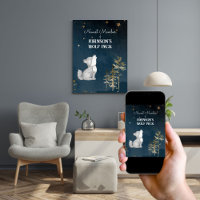 Décor de petite pépinière à thème loup