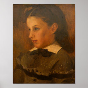 Poster Décor de portrait vintage Dark Academia Renoir