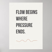 Poster Décor de studio calme. Citation créative minimalis (Devant)