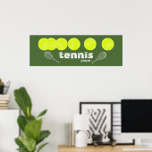 Poster décor de tennis (Bureau à domicile)