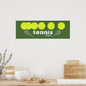 Poster décor de tennis (Cuisine)