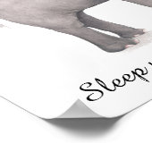 Poster décor d'éléphant pour la chambre de bébé (Coin)