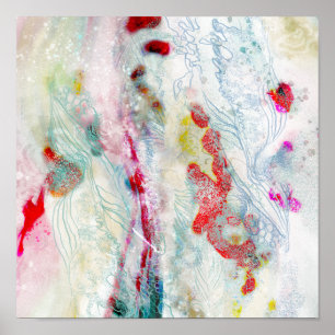 Poster Décor design imprimé art Abstrait numérique