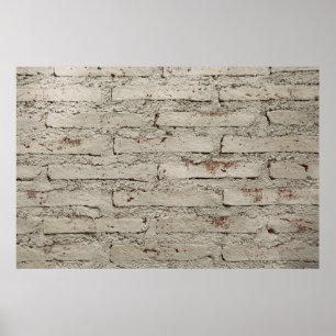 Poster Décor design moderne surface murale en brique