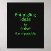 Poster Décor d'ingénieur quantique Open Sans vert néon no (Devant)