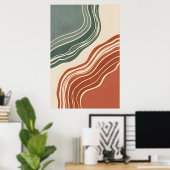 Poster Décor D'Inspiration Naturelle Moderne (Bureau à domicile)