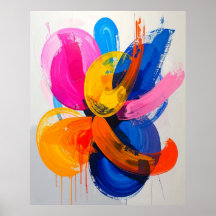 Décor Dopamine Vibrant Abstrait Coloré