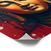Poster Décor du salon | Portrait de Bouddha Calme (Coin)