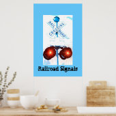 Poster Décor du signal de passage du rail (Cuisine)