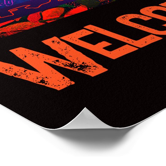 Poster Décor Éffrayant de la fête d'Halloween (Coin)