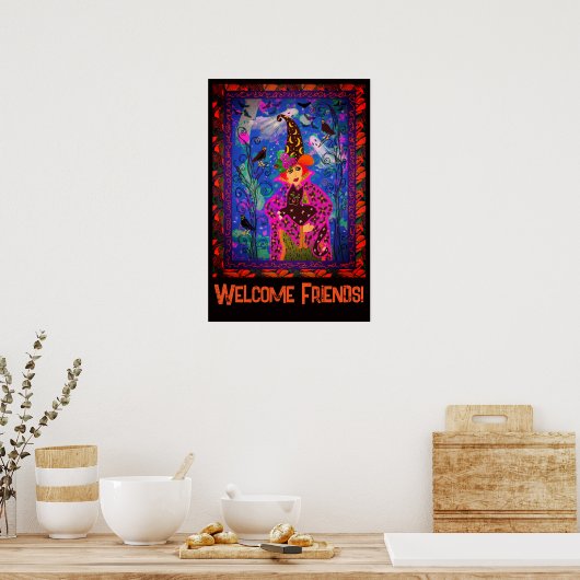 Poster Décor Éffrayant de la fête d'Halloween (Cuisine)