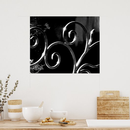 Poster Décor En Fer forgé (Cuisine)