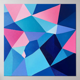 Poster Décor esthétique coloré Art d'abstraction géométri