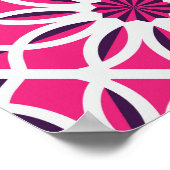 Poster Décor géométrique arabe : texture transparente. (Coin)