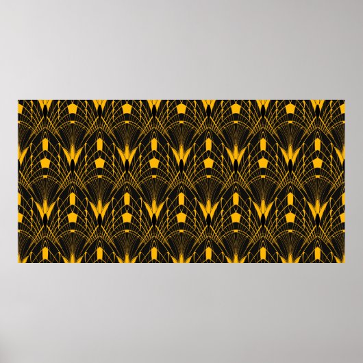 Poster Décor géométrique sans couture. main Abstraite des (Devant)