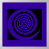Poster décor hypnotique spirale (Devant)