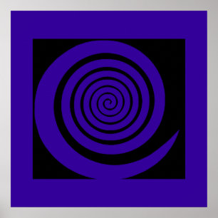 Poster décor hypnotique spirale
