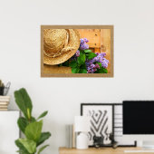 Poster Décor intérieur et affaires - Série Casquette pail (Bureau à domicile)