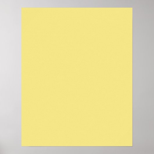 Poster Décor jaune pastel doux prêt à customiser (Devant)