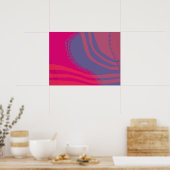Poster Décor Lignes et courbes Abstraites (Cuisine)