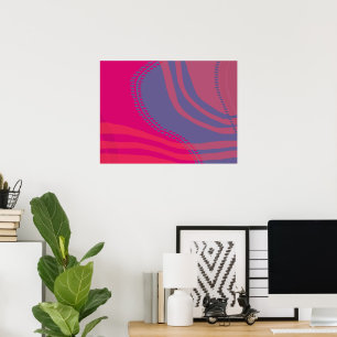 Poster Décor Lignes et courbes Abstraites