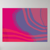Poster Décor Lignes et courbes Abstraites (Devant)