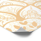 Poster Décor Mandala dansant indienne couple mehndi sange (Coin)