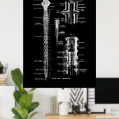 Poster Décor Médicale de la colonne vertébrale (Bureau à domicile)