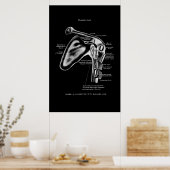 Poster Décor Médicale de l'anatomie de l'épaule (Cuisine)