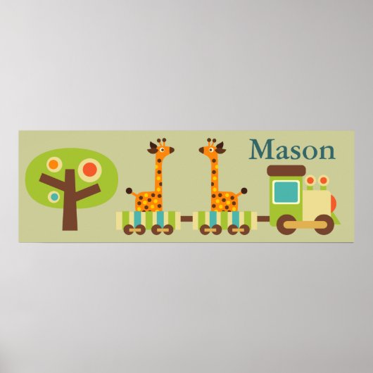 Poster Décor mignon personnalisé pour les enfants (Devant)