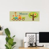 Poster Décor mignon personnalisé pour les enfants (Bureau à domicile)