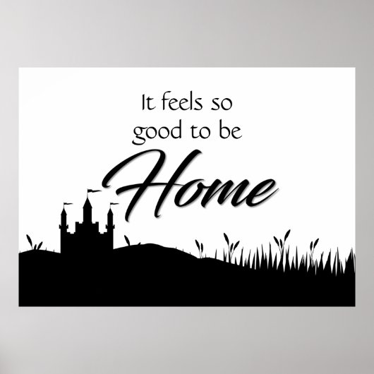 Poster Décor moderne Elegant Maison Noir & Blanc (Devant)