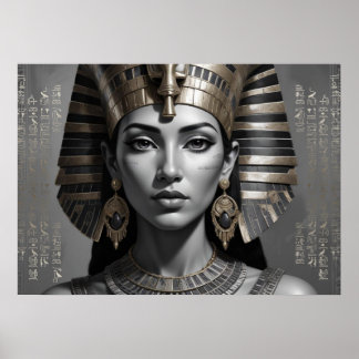 Poster Décor mural de reine pharaonique – Égyptien intemp