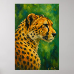 Poster Décor mural guépard pour amoureux de la nature