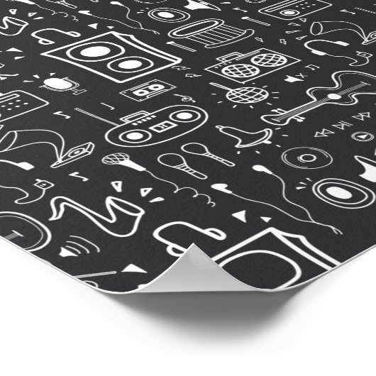 Poster Décor musical (Coin)