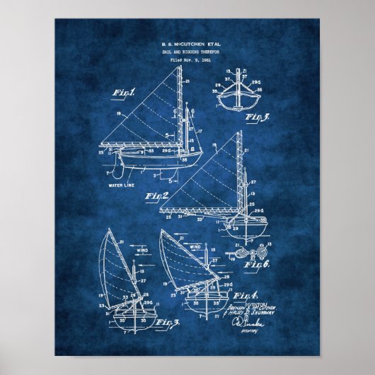 Poster Décor nautique Imprimer #4 Cadeau pour marin (Devant)