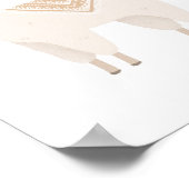 Poster Décor Neutral Boho Llama Girls Room Nursery (Coin)