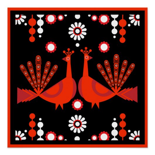 Poster Décor original Peacock Art Home (Devant)