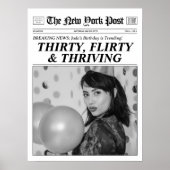 Poster Décor personnalisé de l'affiche du journal du 30e (Devant)
