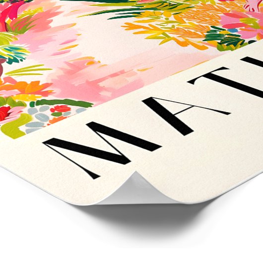 Poster Décor Plage Dopamine, Méditerrannée Art Prin (Coin)