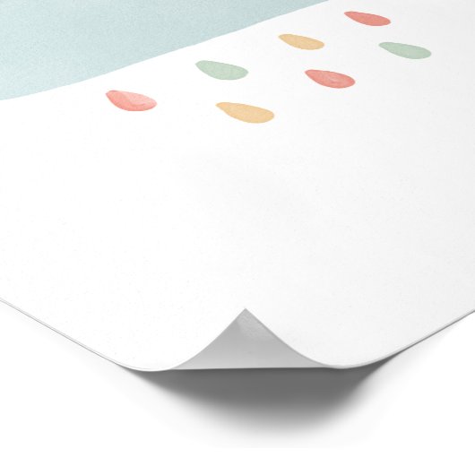 Poster Décor pour bébé Rainbow Cloud (Coin)