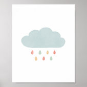 Poster Décor pour bébé Rainbow Cloud (Devant)