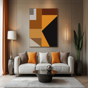 Poster Décor rustique moderne pour salon ou chambre