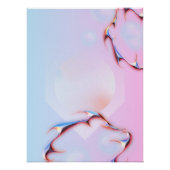 Poster Décor 'Soft Pastel & Chrome' (Devant)