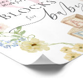 Poster Decorate a Block For Baby Sign (Coin)