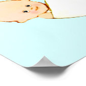 Poster décoratif Baby shower Twin Boys (Coin)