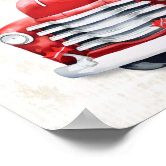 Poster décoratif de Mur de Noël Joyeux (Coin)