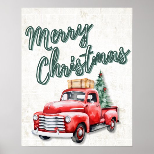 Poster décoratif de Mur de Noël Joyeux (Devant)